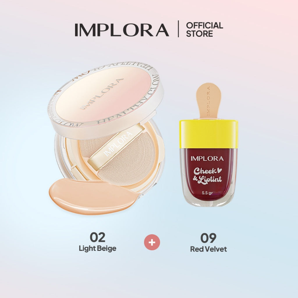 [BUNDLING] Implora Healthy Glow Cushion + Implora Cheek & Lip Tint