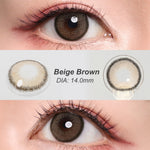 Magister Softlens Normal abu-abu coklat hitam seri Sepasang Lensa kontak diameter14.0-14.5MM kadar air 38% soflens