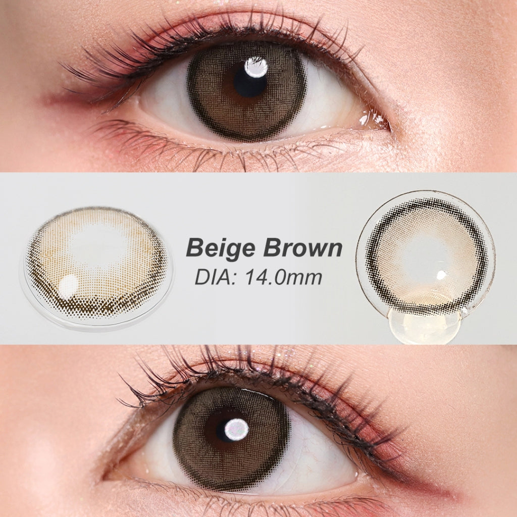 Magister Softlens Normal abu-abu coklat hitam seri Sepasang Lensa kontak diameter14.0-14.5MM kadar air 38% soflens