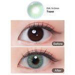 Magister Softlens Minus 0.00~-6.00 Soflen 14.0MM Grey 1Pasang lensa kontak warna 6Bulan
