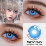 Eyeshare Softlens 14.5MM 1Pasang Lensa Kontak Putih Buta Putih Cosplay Mata Halloween Softlen