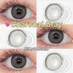 Magister Softlens Normal abu-abu coklat hitam seri Sepasang Lensa kontak diameter14.0-14.5MM kadar air 38% soflens