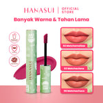 Hanasui Mattedorable Lip Cream Matcha Latte Edition - Lip Cream Double Mouisturizing With Vitamin E Pigmented Velvet Finish & Non - Transferable