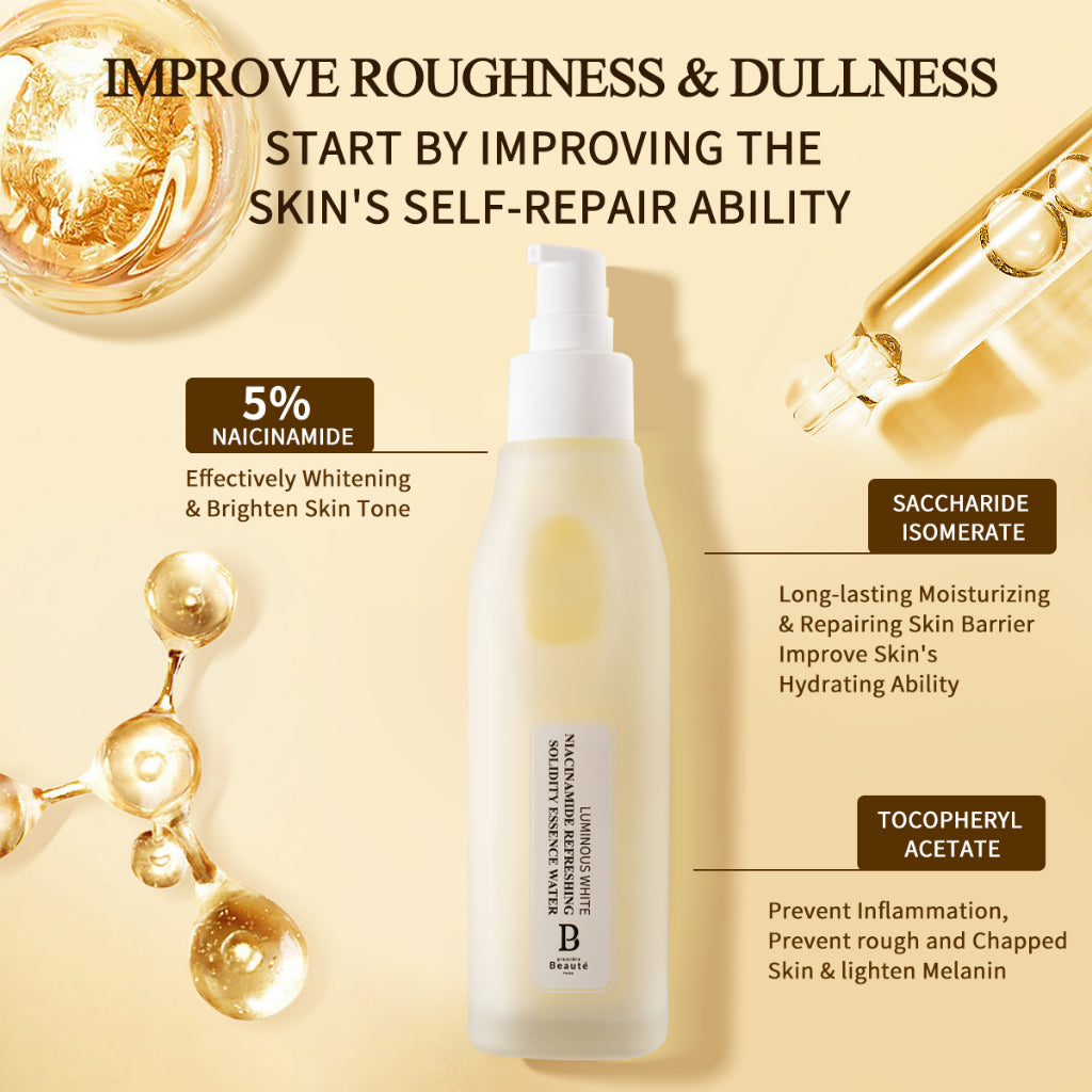 PREMIERE BEAUTE [DAPAT 3]LUMINOUS WHITE NIACINAMIDE REFRESHING SOLIDITY ESSENCE WATER 120ML