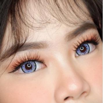 LOOKEYE Softlens My Dolly Eye 20.8mm Softlen Glamours Wedding Lens Blue Violet Hazelbrown Pink Grey Black Normal 0.00 - 10.00 By Pinkinplus