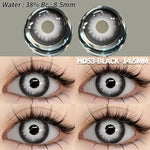 Eyeshare Putih Black Softlens 1Pasang 14.5mm Lensa Kontak Cosplay Softlen