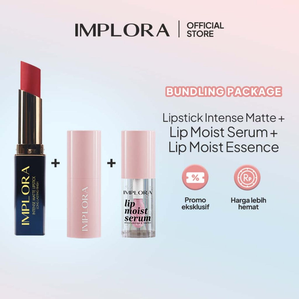 Implora Lipstick Intense Matte | Lipstik Transferproof Long-Lasting