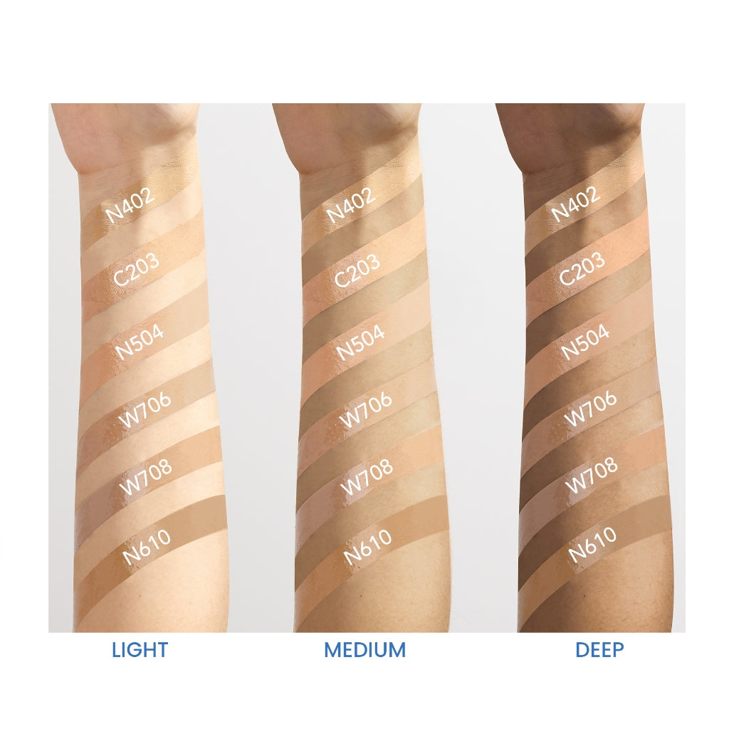 YOU Cloud Touch Dreamy-fit Lasting Mesh Cushion Cushion Foundation Natural Matte Finish Tahan Lama 24 Bedak Wajah SPF Kosmetik