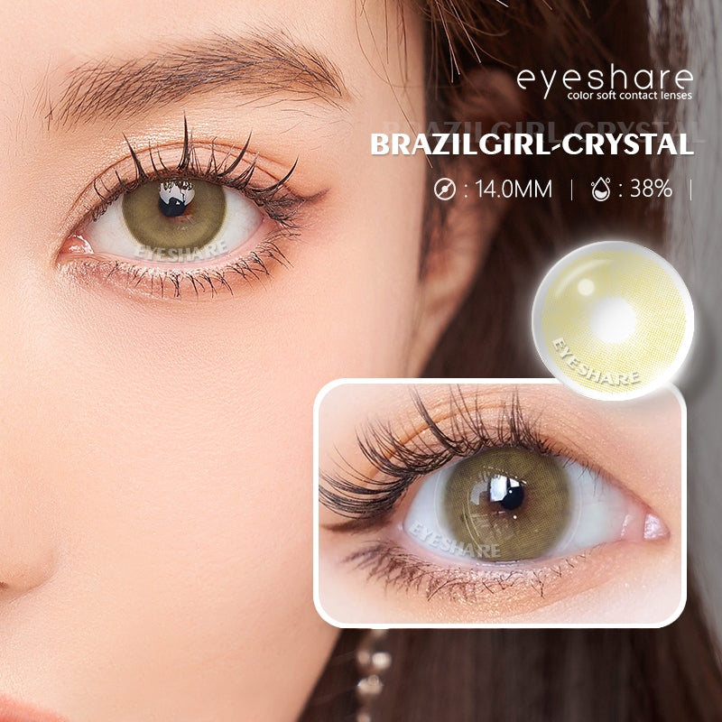 Eyeshare Brazilgirl Amber Softlens 1 Pasang 14.0mm