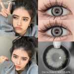 Eyeshare Gray Lensa Kontak 1Pasang 14.5mm Soflen Soflens Big eye Contact lens