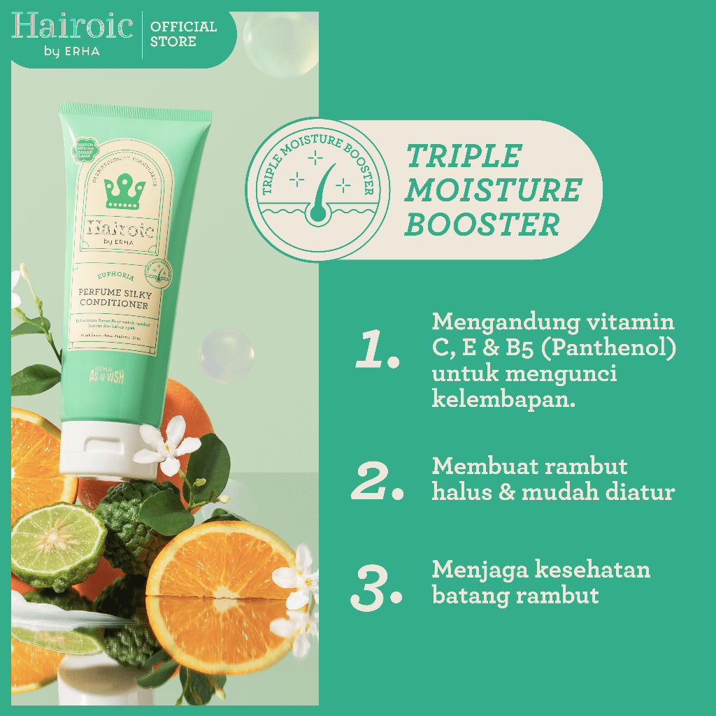 Hairoic Euphoria Silky Conditioner 180ml - Parfum Kondisioner Rambut