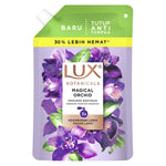 LUX SABUN MANDI CAIR/LUX BOTANICALS/SOFT ROSE/VELVET JASMINEMAGICAL ORCHARD/HONEY ZAITUN MADU/400ML/825ML