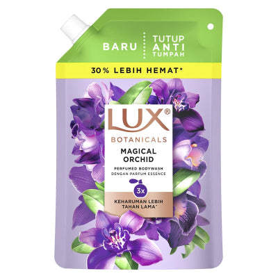LUX SABUN MANDI CAIR/LUX BOTANICALS/SOFT ROSE/VELVET JASMINEMAGICAL ORCHARD/HONEY ZAITUN MADU/400ML/825ML