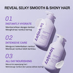 Lavojoy So So So Smooth Shampoo | Membersihkan Rambut Dan Kulit Kepala | Mengurangi Rambut Kusut | Mengkilaukan Rambut | Menutrisi Rambut | Menghaluskan Rambut