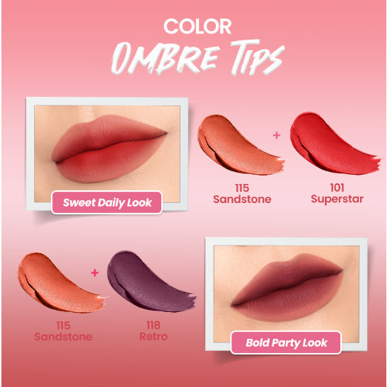 Hanasui Mattedorable Lipstick Anti Geser Tahan Lama