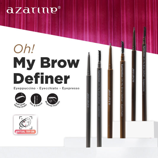 Azarine Oh! MY BROW DEFINER Eyebrow Pemula Beginner Friendly Tahan Lama 0.06gr