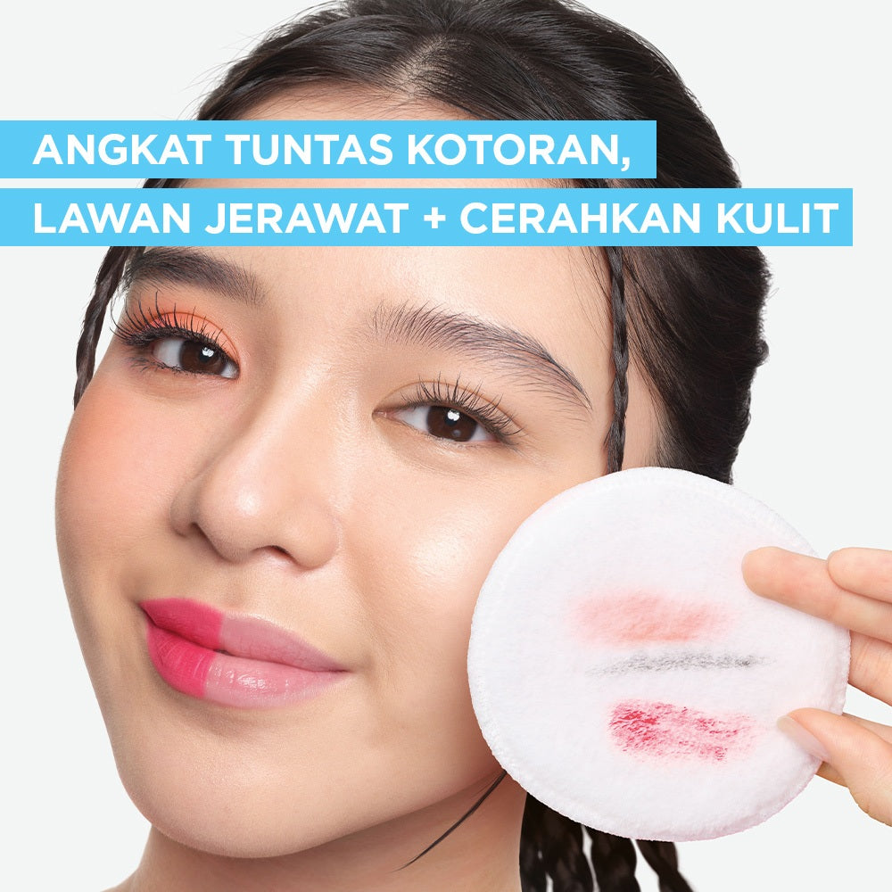 GARNIER Micellar Water Blue Salicylic Acid 400ml Skincare Cleansing - Skincare Pembersih Wajah & Make up untuk kulit berminyak jerawat Micellar Cleansing Water