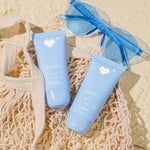 [2 PCS BUNDLING SUNSCREEN] Harlette Oat Probiotic Lightweight Sunscreen 40 g + Oatmilk Gentle Facial Wash 100 g