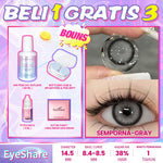 Eyeshare COD 4 Item Paket kombinasi (1Pasang Softlens+60ml solusi+8ml tetes mata+kotak cermin)