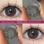 Live18 Hot Kid Pink 14.0 BEAUTYLENS Softlens Berwarna Lensa Merah Muda dan Cokelat normal&minus