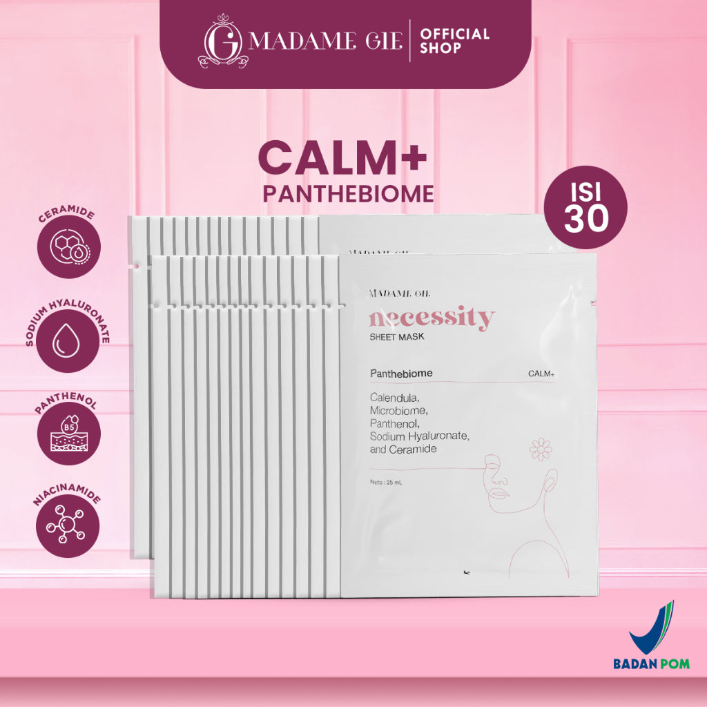 [PRE ORDER] [BUNDLE ISI 30PCS] Madame Gie Necessity Sheet Mask - Masker Perawatan Wajah