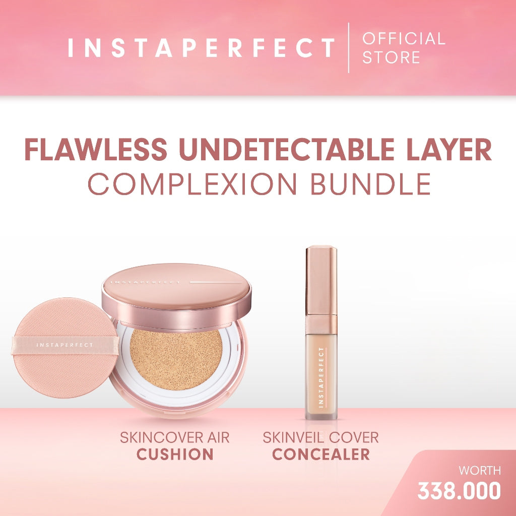 Instaperfect Flawless Undetectable Layer Complexion Bundle (Skincover Air Cushion+Skinveil Cover Concealer)