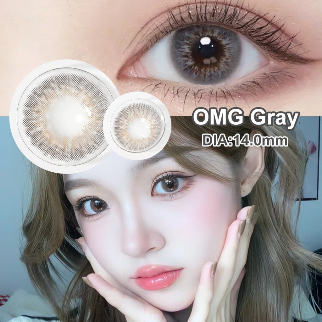 [0.00 s/d -6.00] Magister Softlens Minus Rose softlens 14 mm Lensa kontak berwarna Nude Brown