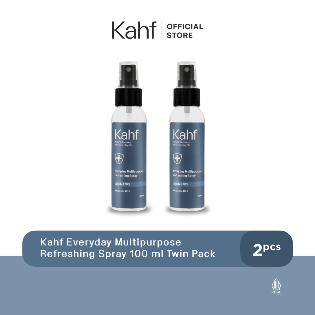 Kahf Everyday Multipurpose Refreshing Spray 100 ml Twin Pack - Spray Higienis Lawan Bakteri & Jamur