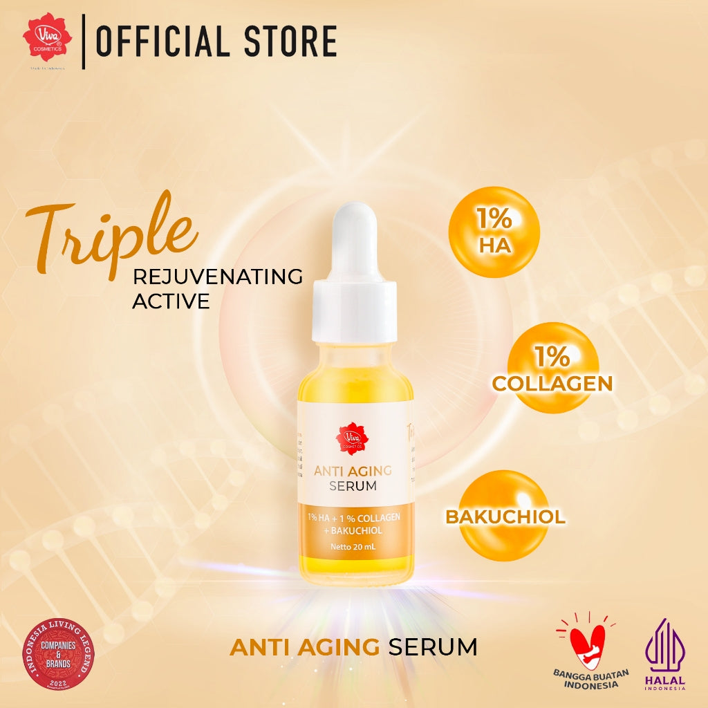 Viva Anti Aging Serum with Sodium Hyaluronate (HA) & Collagen (20ml)