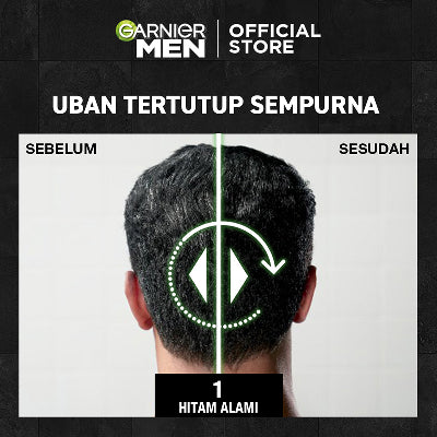 Garnier Men Sampo Pewarna Rambut Cokelat / Hitam20 ml