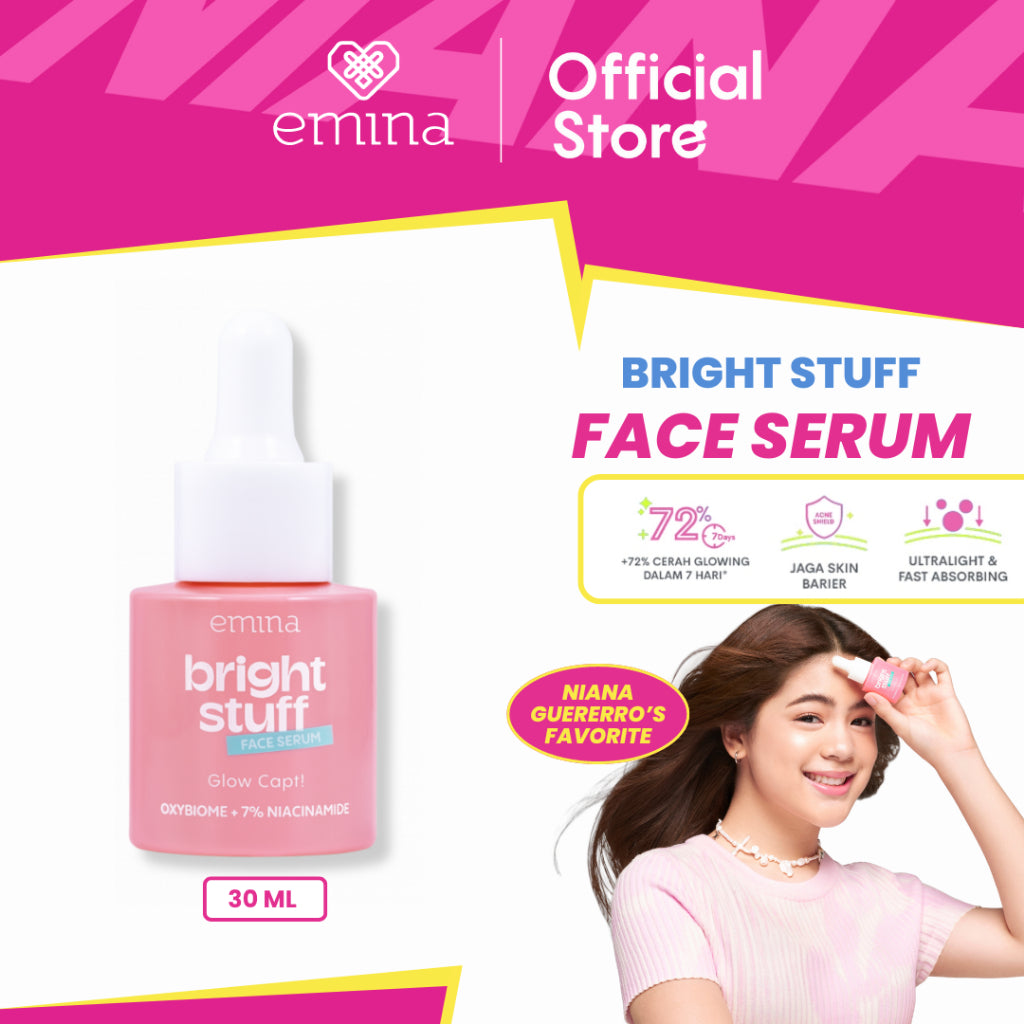 NEW! Emina Bright Stuff Face Serum - Serum Pelembab Wajah Cerah Glowing Anti Kusam