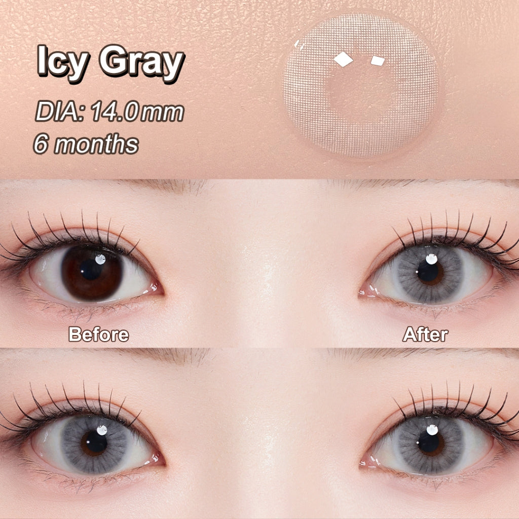 [0.00~-6.00]Magister Softlens 14~14.2mm Minus lensa mata softlens no ring natural 6Bulan Sepasang soflen