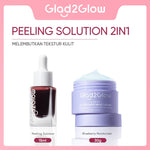 Glad2Glow Peeling Solution Serum Eksfoliasi Wajah 60S Menghaluskan Kulit Anda AHA BHA PHA Intensive serum vitamin c serum wajah white serum wajah glowing dan putih peeling exfoliating serum niacinamide Bahkan warna kulit kulit halus g2glow official store