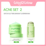 GLAD2GLOW Kiwi 3D Acid Acne Moisturizer Pelembab Wajah Jerawat Mencerahkan Pencerah Wajah&Penuaan Hilangkan Flek & Tenangkan Kulit Skincare Pelembab Esensi Wajah Perawatan Kulit Pelembab Wajah Pembersih day cream tone up g2g official store