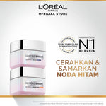 L'Oreal Paris Glycolic Bright Glowing Skincare Day Cream & Night Cream 15 ml Krim L'Oreal Untuk Mencerahkan & Menyamarkan Noda Hitam Dalam 2 Minggu