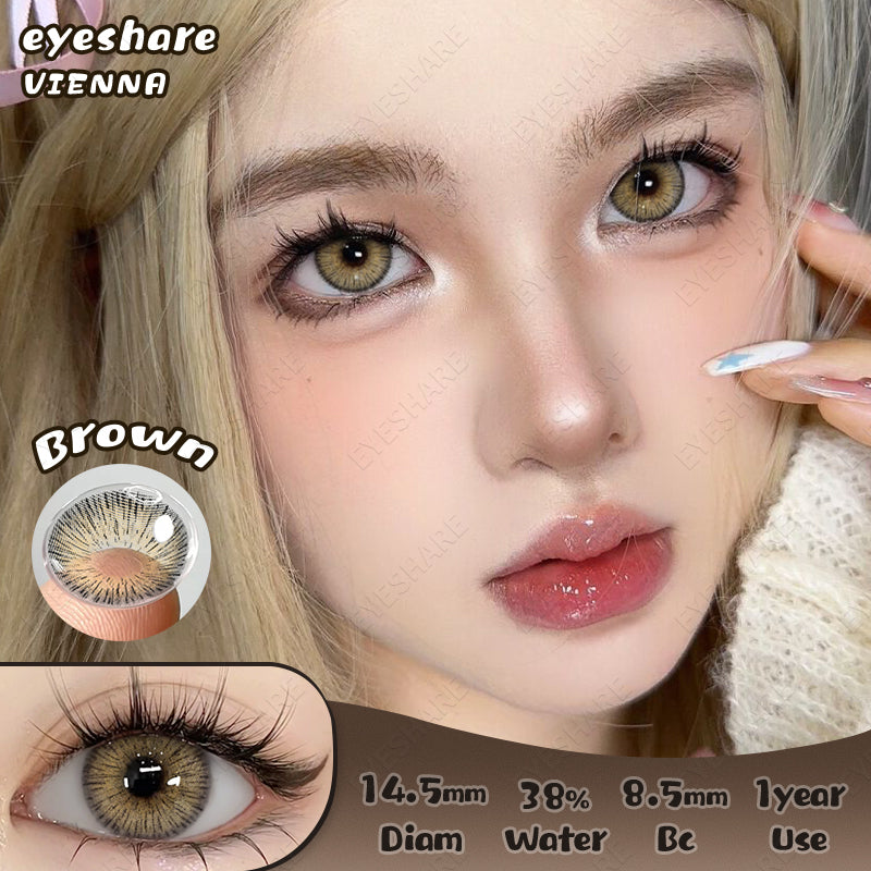 Eyeshare Softlens Vienna Gray 1 Pasang 14.5mm Lensa Kontak