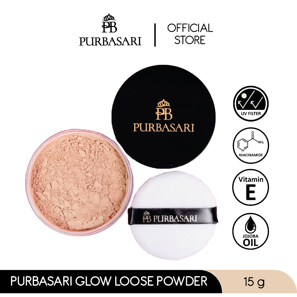 [BUY 1 GET 1] Purbasari Glow Loose Powder / Setting powder / Bedak Tabur