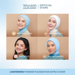 WARDAH Lightening Powder Foundation Extra Cover 10 g - All Skin - Two Way Cake - TWC Extra Cover - Bedak Padat Medium to High Coverage dengan SPF 22 PA dan Serum Niacinamide Untuk Hasil Makeup Flawless dan Cerah - Makeup - Cocok Dipakai dengan Cushion