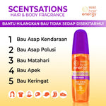 PAKET ISI 2 - Makarizo Hair Energy Scentsations White Musk 100 mL Parfum Rambut