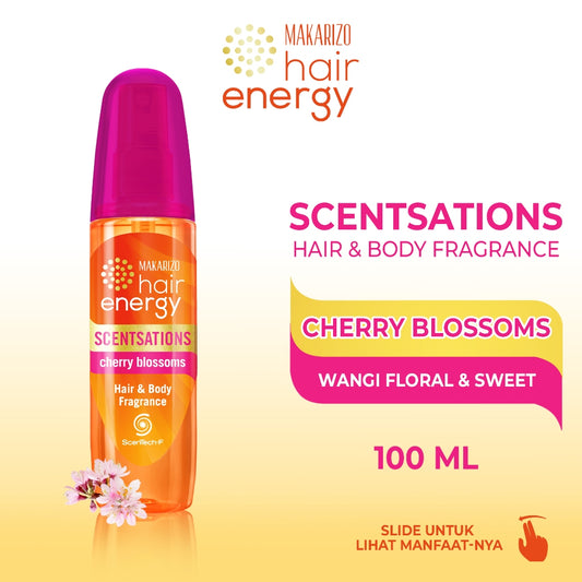 Makarizo Hair Energy Scentsations Hair Fragrance Cherry Blossom 100 mL Parfum Rambut