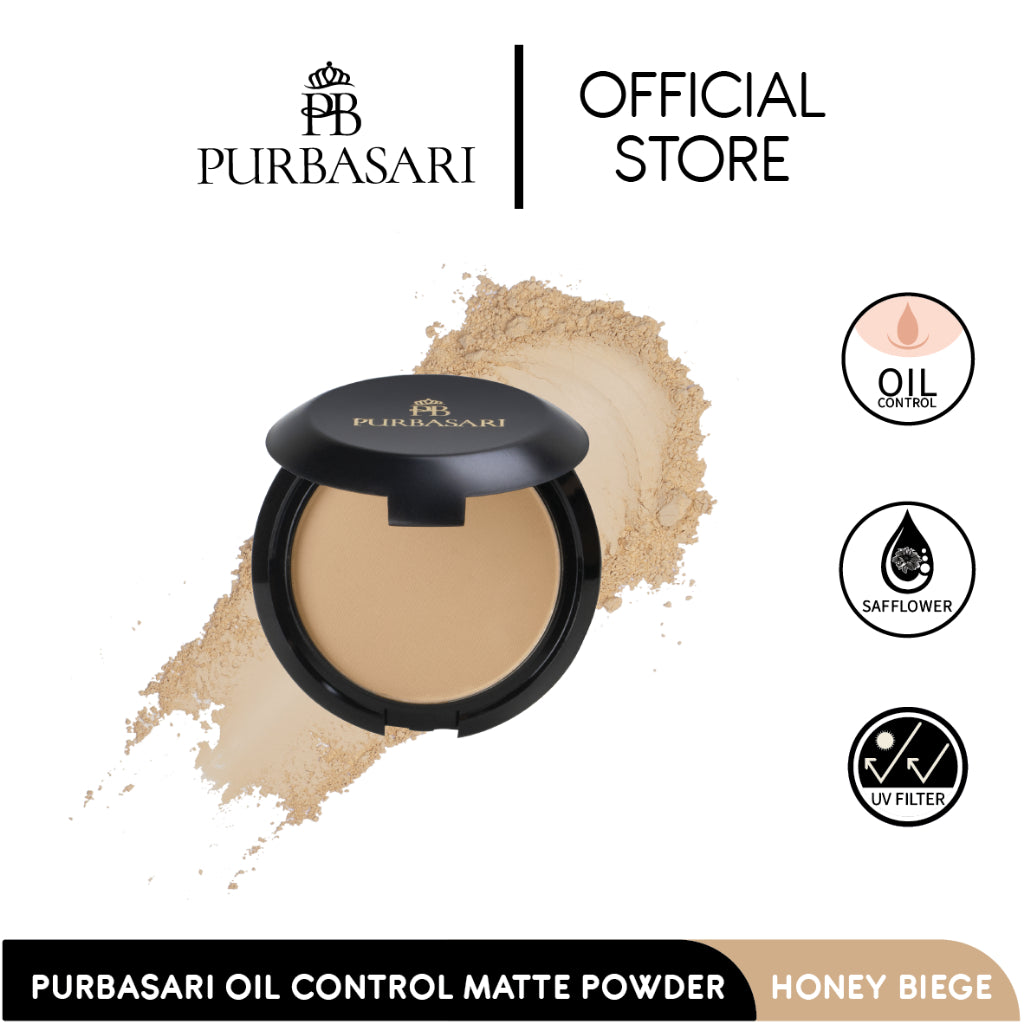 [DAPAT 3] Purbasari Beauty Set - Purbasari Lipstick Color Matte + Purbasari Oil Control Matte Powder + Purbasari Ultra Smooth Eyebrow