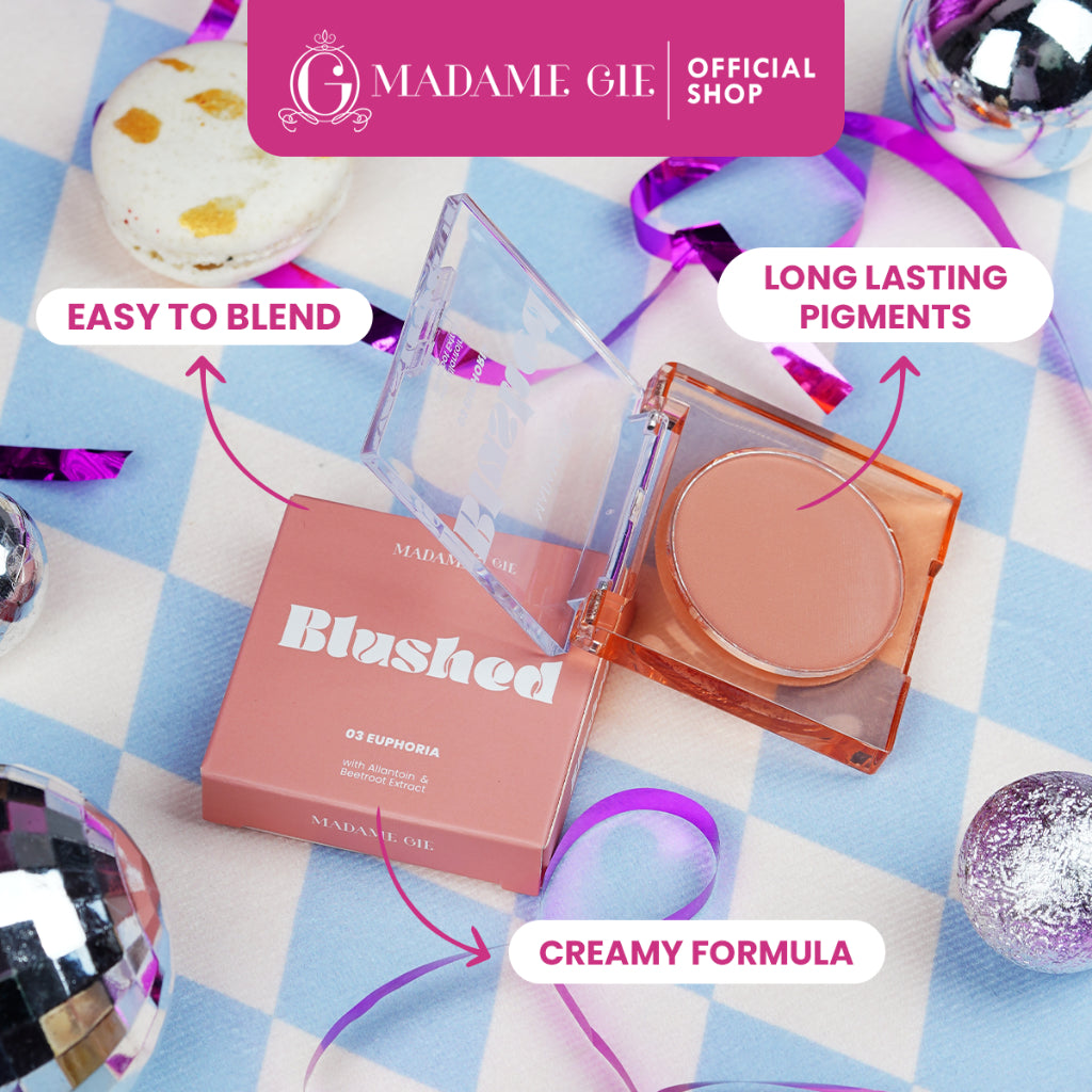 [FLASH SALE] Madame Gie Blushed -  Make up Blush On Soft Powder Naturally Pigmens