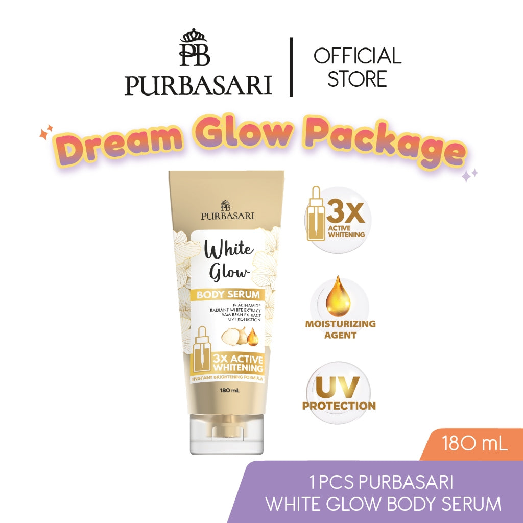 Dream Glow Package - Purbasari Glow Body serum + 2pcs Purbasari Velvet Lip Cream