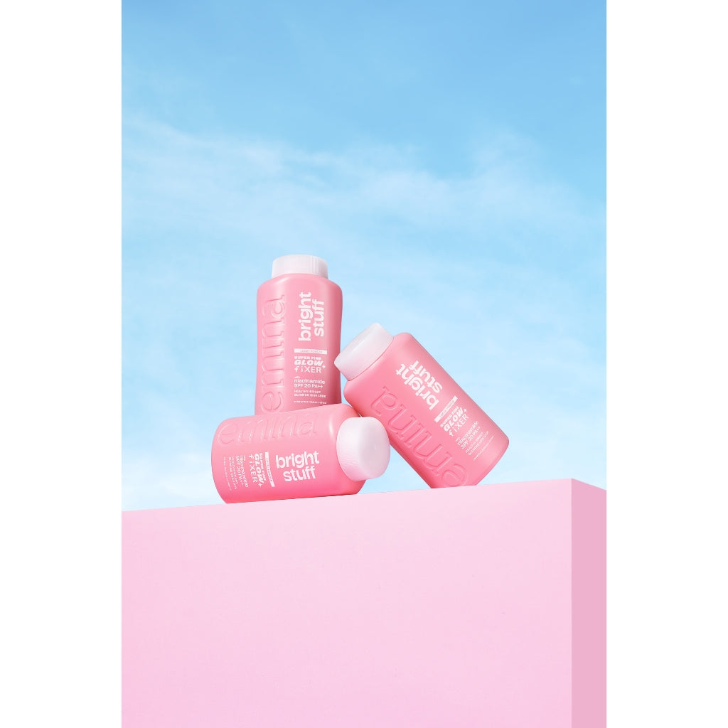 [SPECIAL 11.11] NEW! Emina Bright Stuff Loose Powder 55 g - Bedak Tabur Cerah Instan, Hasil Matte, Oil Control