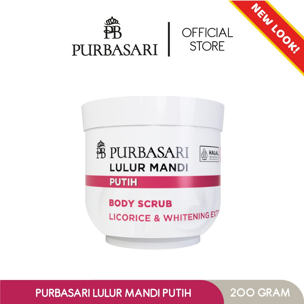 [Bundle Hemat] Purbasari Lulur Mandi Putih 200 gr / Body Scrub - Mencerahkan - Melembabkan - menyamarkan flek hitam