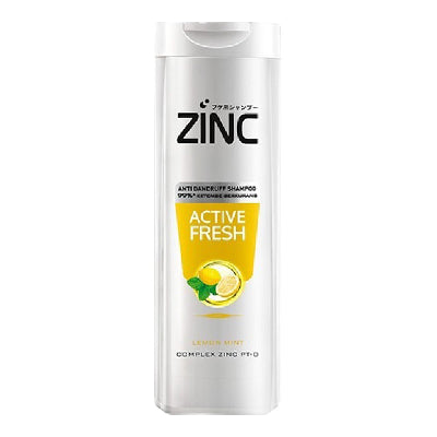 ZINC SHAMPOO REFRESHING COOL 340ML/ZINC SHAMPOO ACTIVE FRESH 340ML/170ML/ZINC SHAMPOO ANTI DANDRUFF ACTIVE FRESH 170ML/ZINC SHAMPOO CLEAB ACTIVE 170ML/ZINC SHAMPOO HIJAB MAWAR&ZAITUN RAMBUT RONTOK 170ML/ZINC MN SHAMPOO ANTI DANDRUFF ACTIVE COOL 170ML/RAMB
