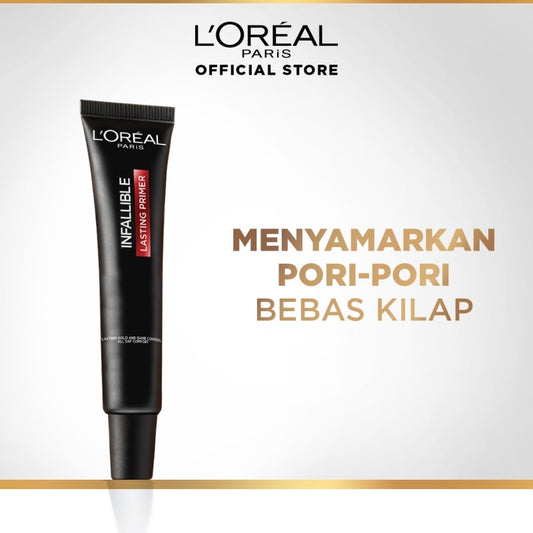 L'Oreal Paris Infallible Primer Make Up - 30ml - Bebas Kilap Tahan Lama Transferproof Waterproof    Primer Wajah Face Primer, Make Up, Makeup