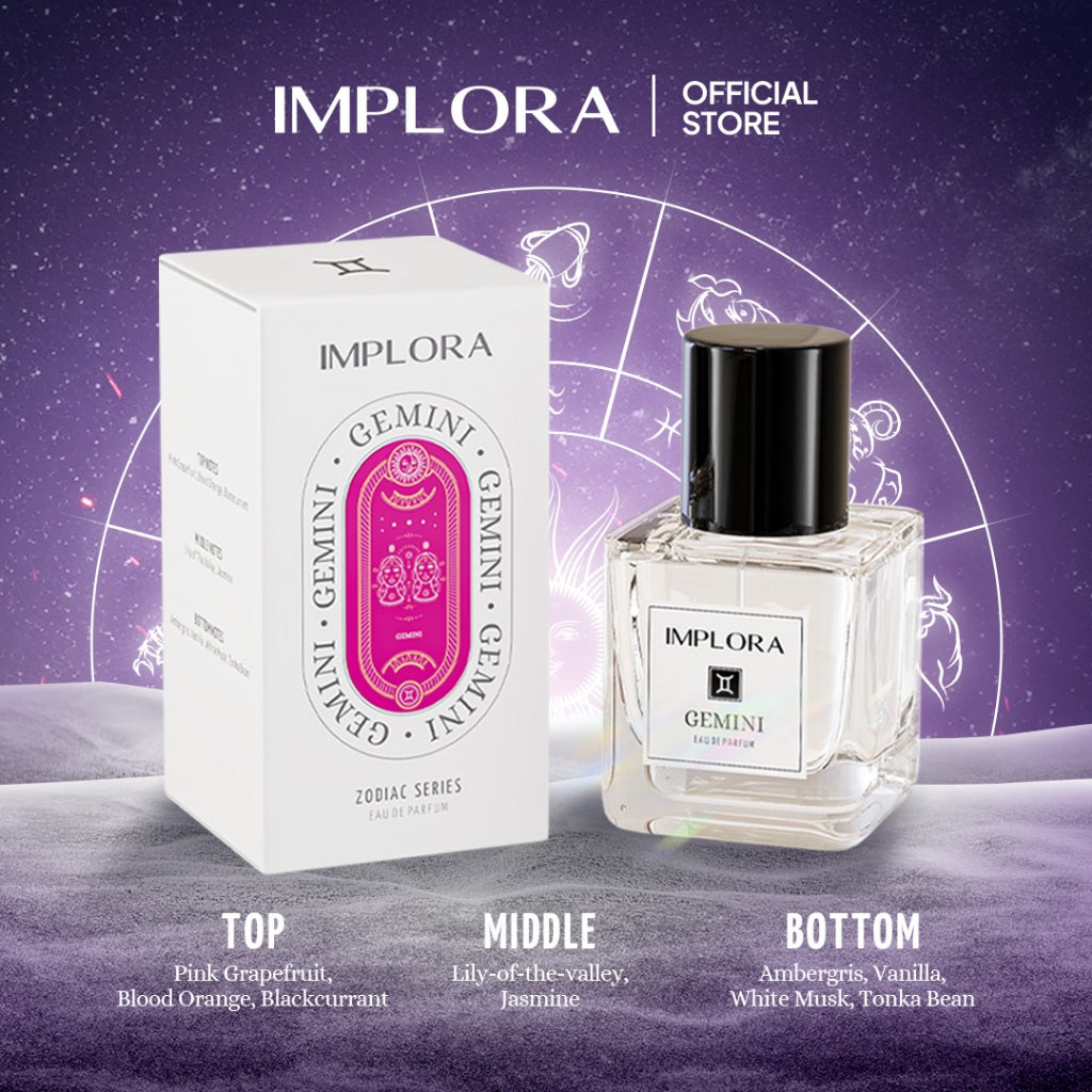 Implora Zodiac Series Eau De Parfum | Tahan Lama | Sweet Fresh Woody