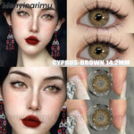 Eyeshare Softlens14.5mm Big Eyes Soft Colored Contact lenses Gray Soflen Mata Yearly Use