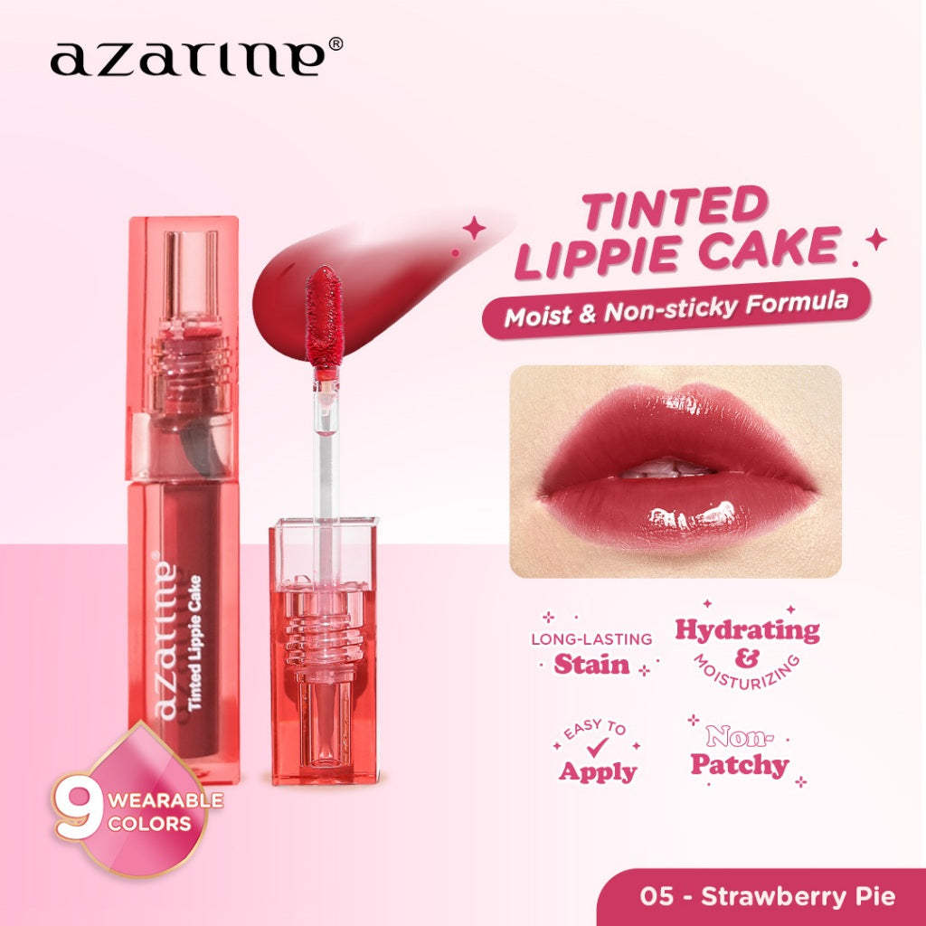 Azarine Tinted Lippie Cake Lip Tint ala Korea Longlasting Hydrating Extra Moisturizing 2.9ml